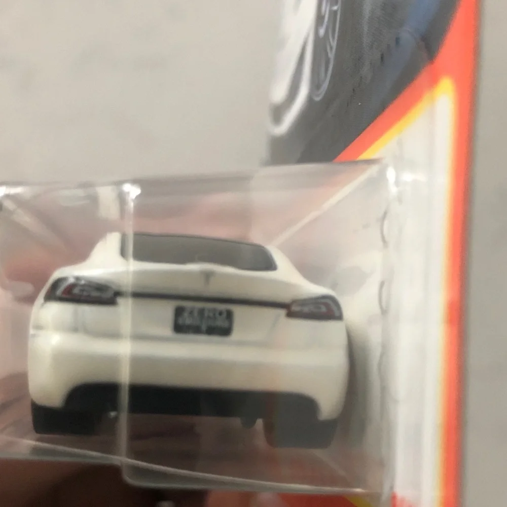 Mattel Matchbox White Tesla Model S Toy Car